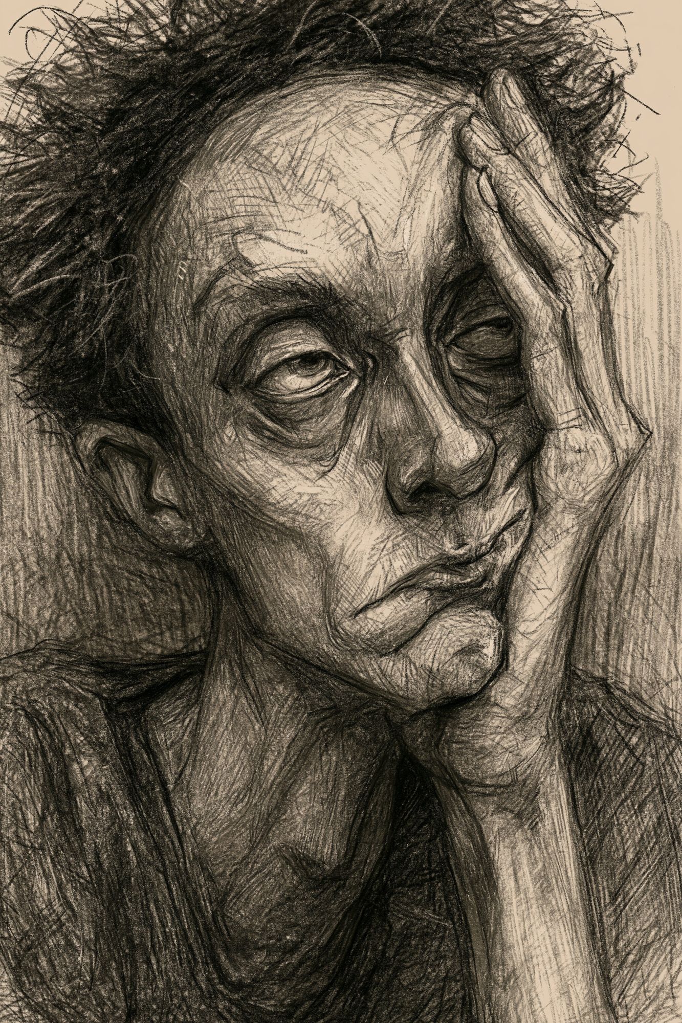 Expressionist Portrait Poster. poster detail