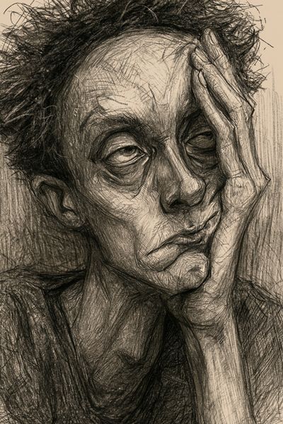 Expressionist Portrait Poster. poster print