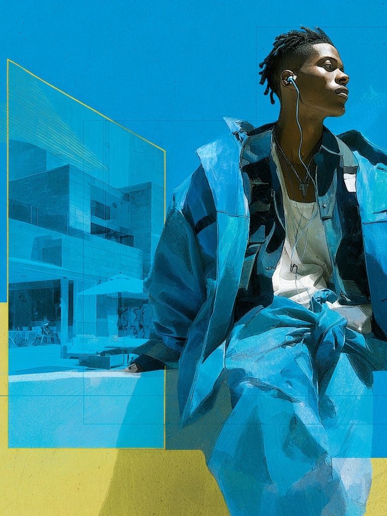 Urban Portrait Collage Poster. poster detail