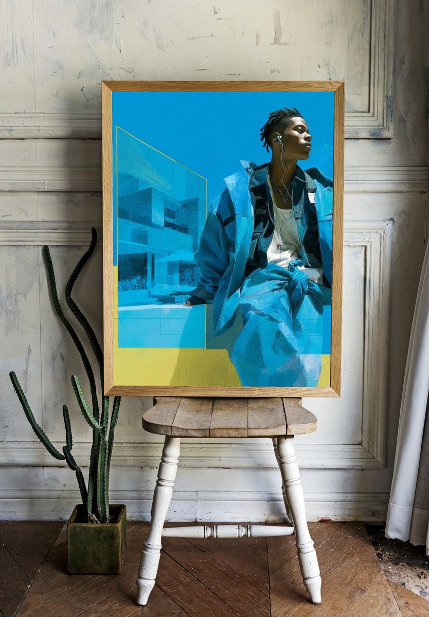 Urban Portrait Collage Poster room preview