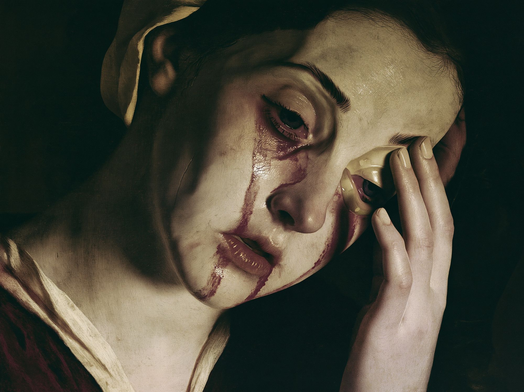 Bleeding Portrait Fine-Art Poster. poster — fine-art art