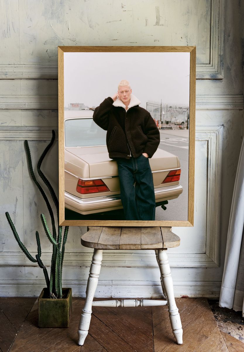 Fashion Portrait by the Car Poster. — room view 1