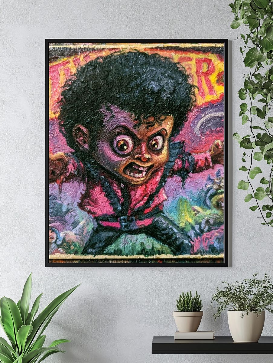 Expressive Pop-Art Child Poster. — room view 4