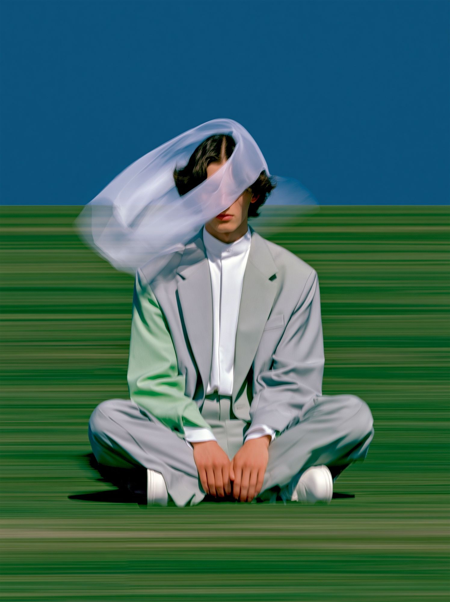Blurred Fashion Portrait Poster. poster detail