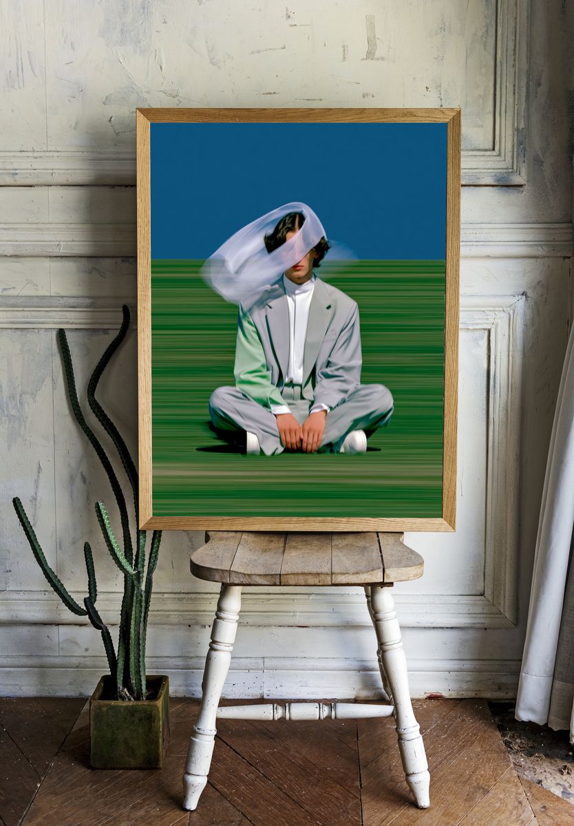 Blurred Fashion Portrait Poster. room preview