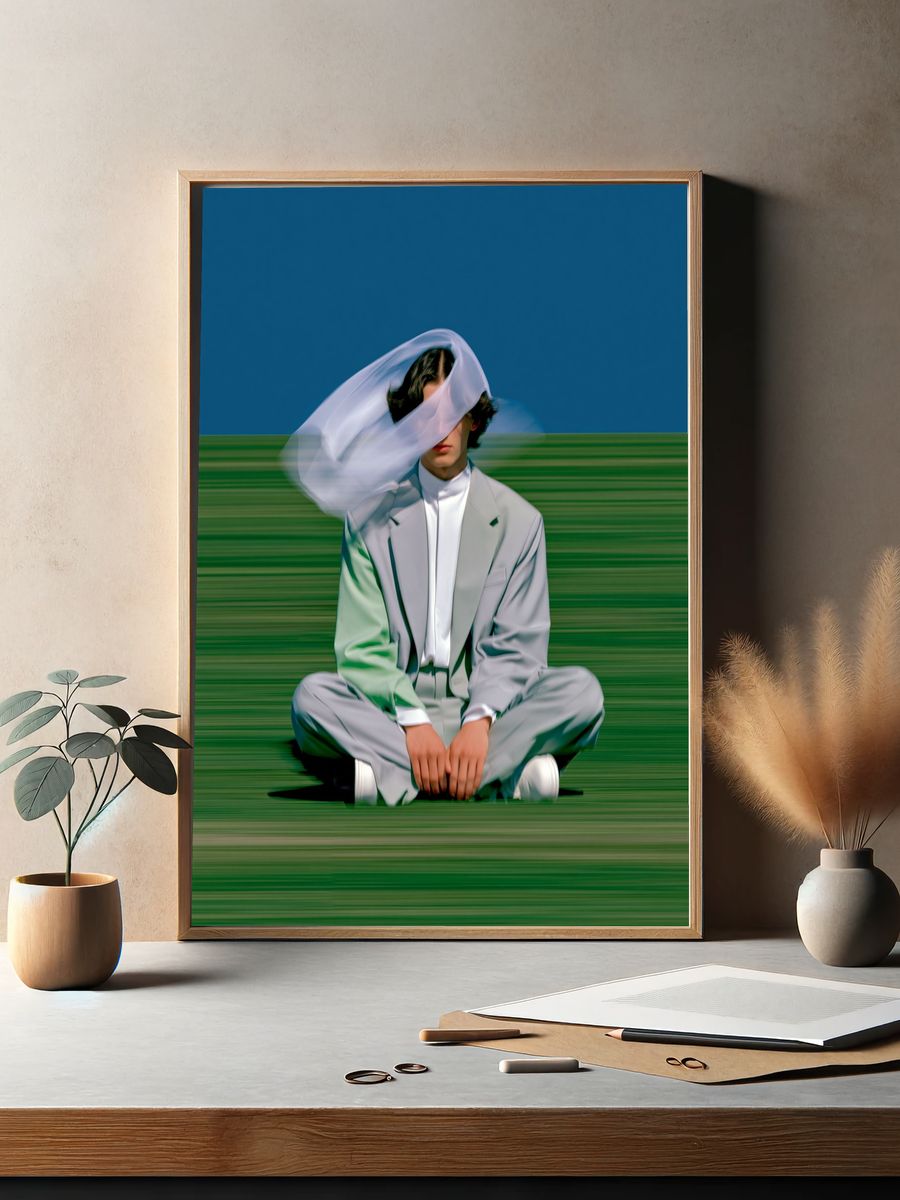 Blurred Fashion Portrait Poster. — room view 2