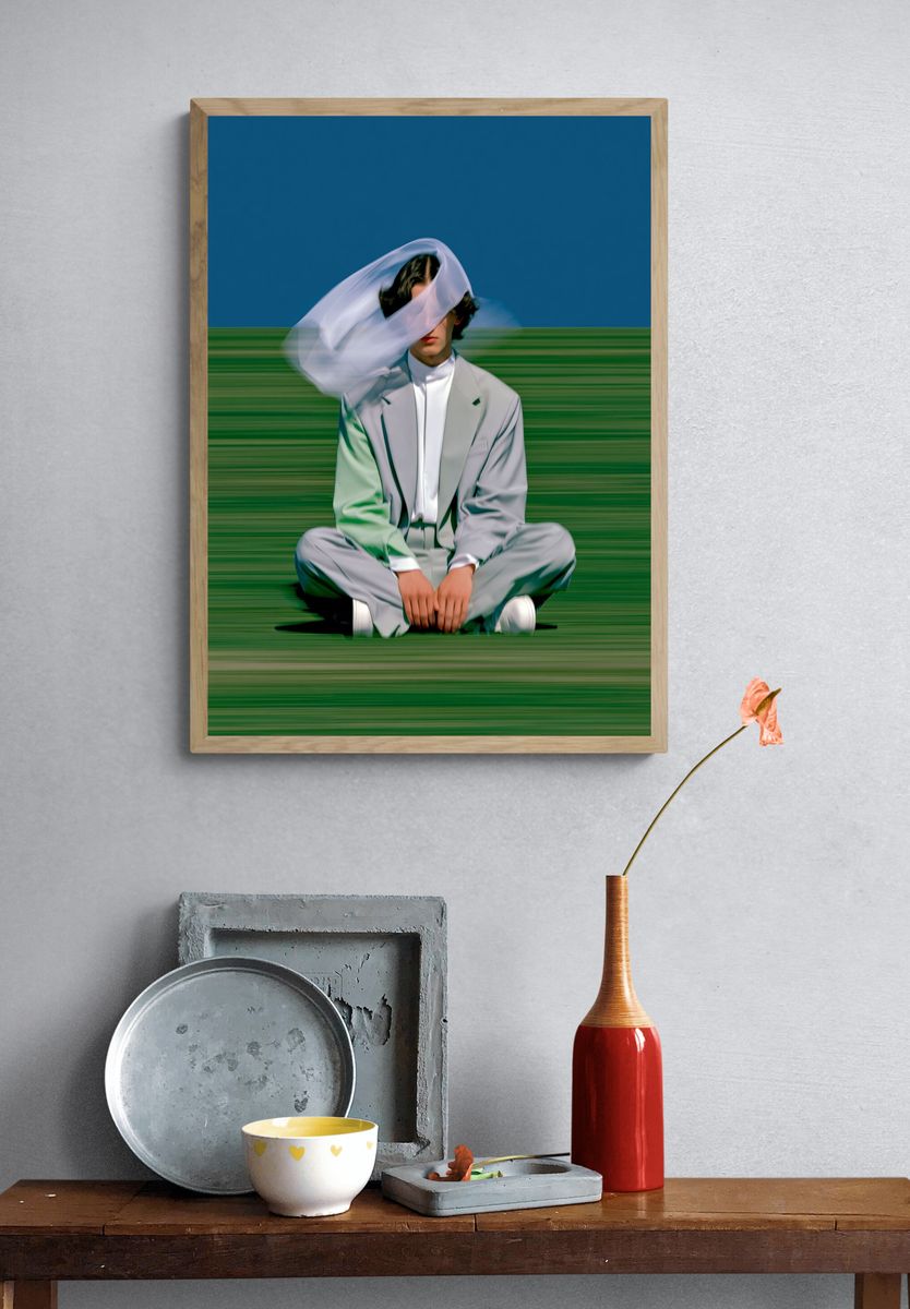 Blurred Fashion Portrait Poster. — room view 3