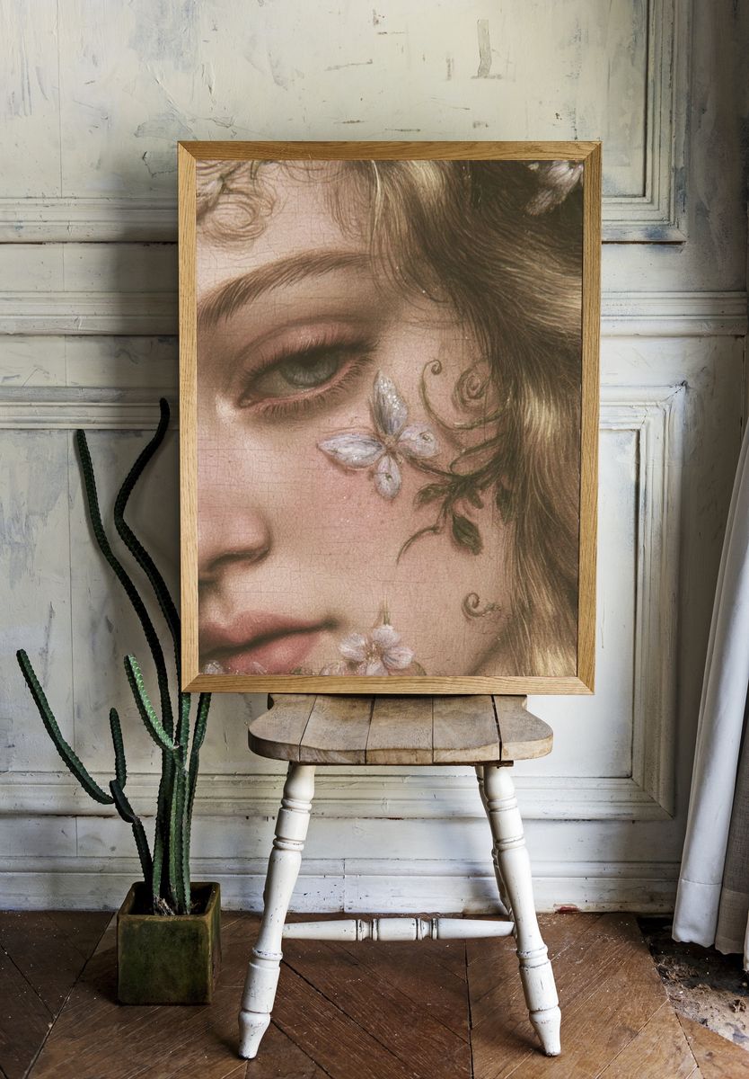 Floral Portrait Fine-Art Print. — room view 1