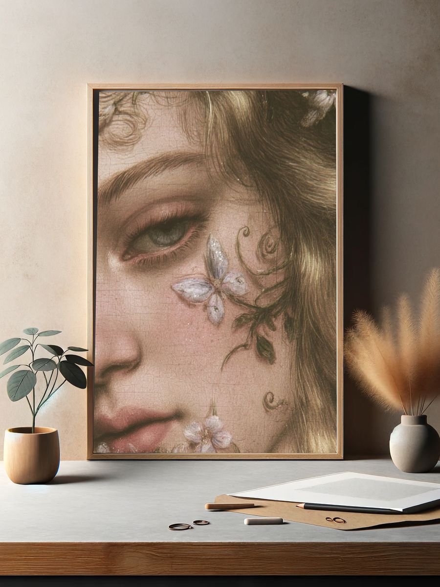 Floral Portrait Fine-Art Print. — room view 2