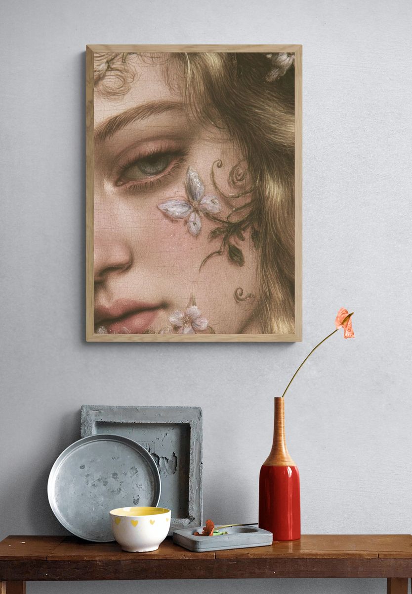 Floral Portrait Fine-Art Print. — room view 3