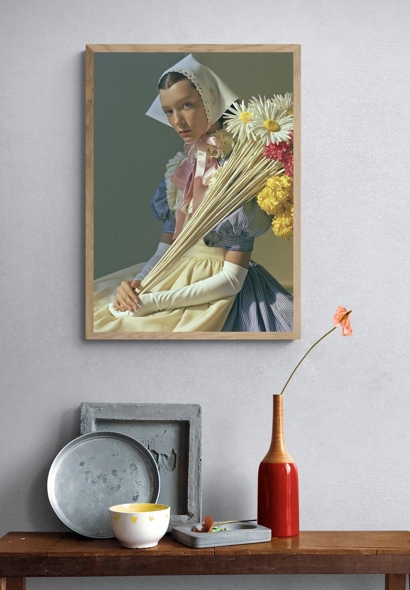 Floral Portrait Photography Poster. — room view 3