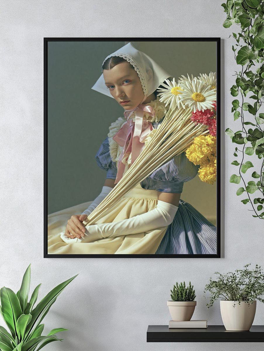 Floral Portrait Photography Poster. — room view 4