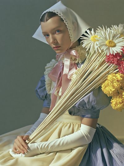 Floral Portrait Photography Poster.