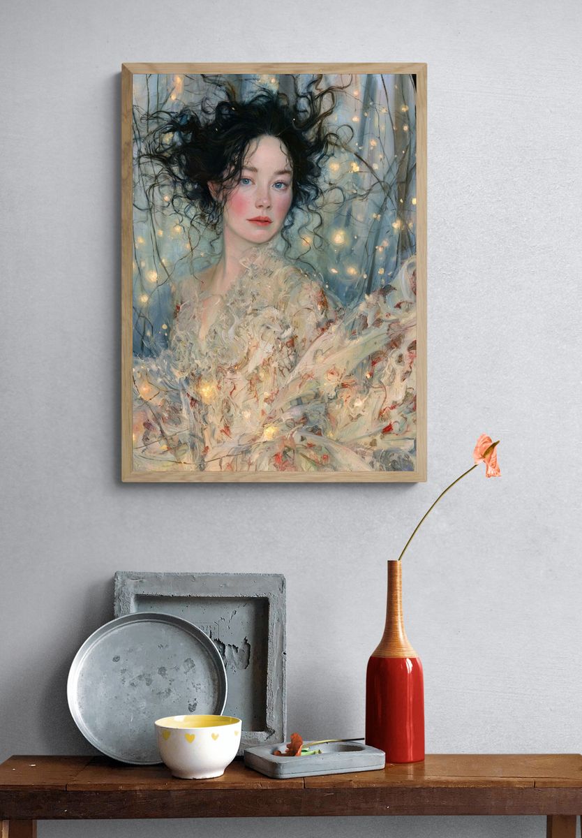 Dreamy Forest Portrait Fine-Art Print. — room view 3
