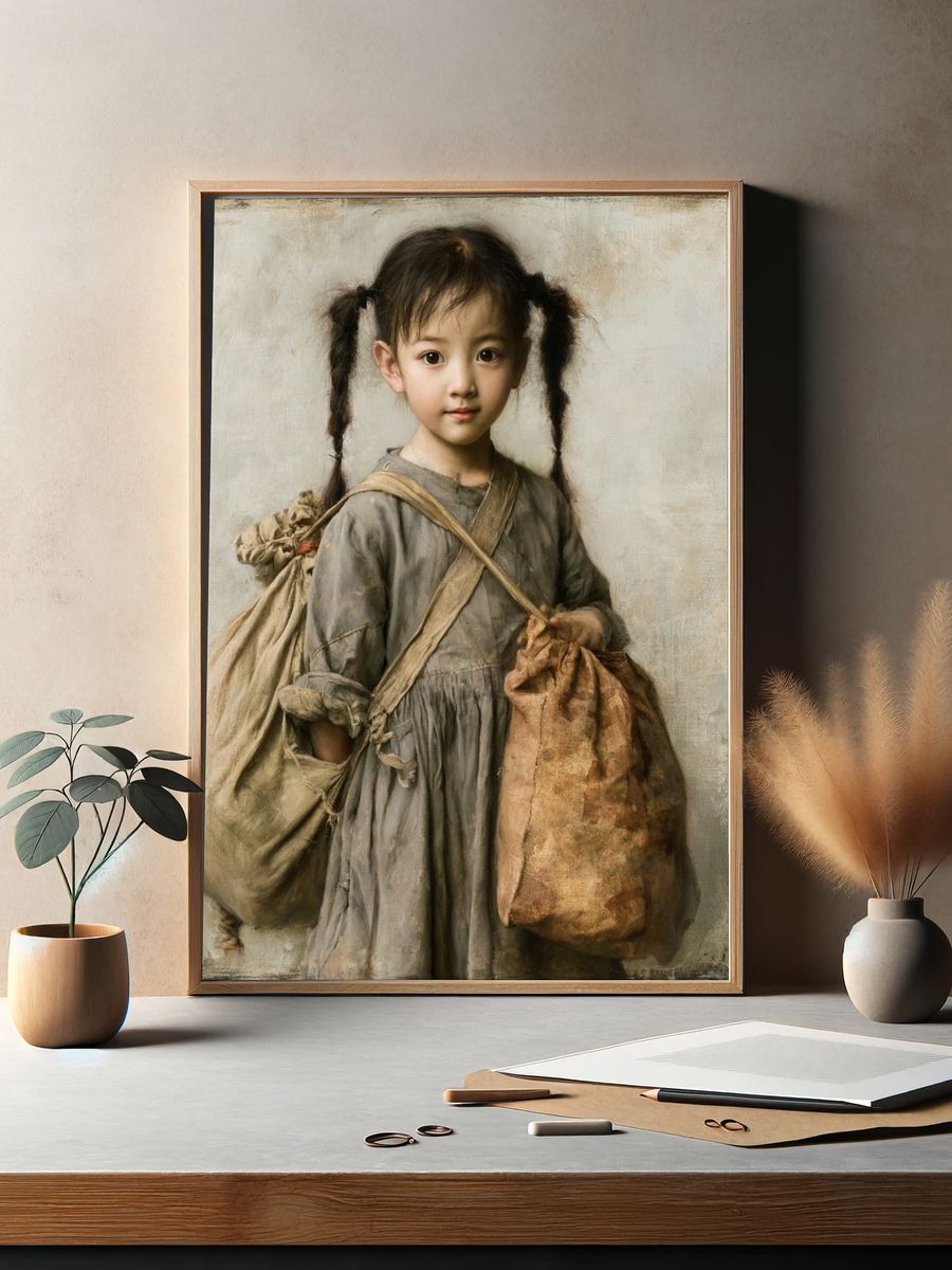 Young Girl Portrait Fine-Art Print. — room view 2