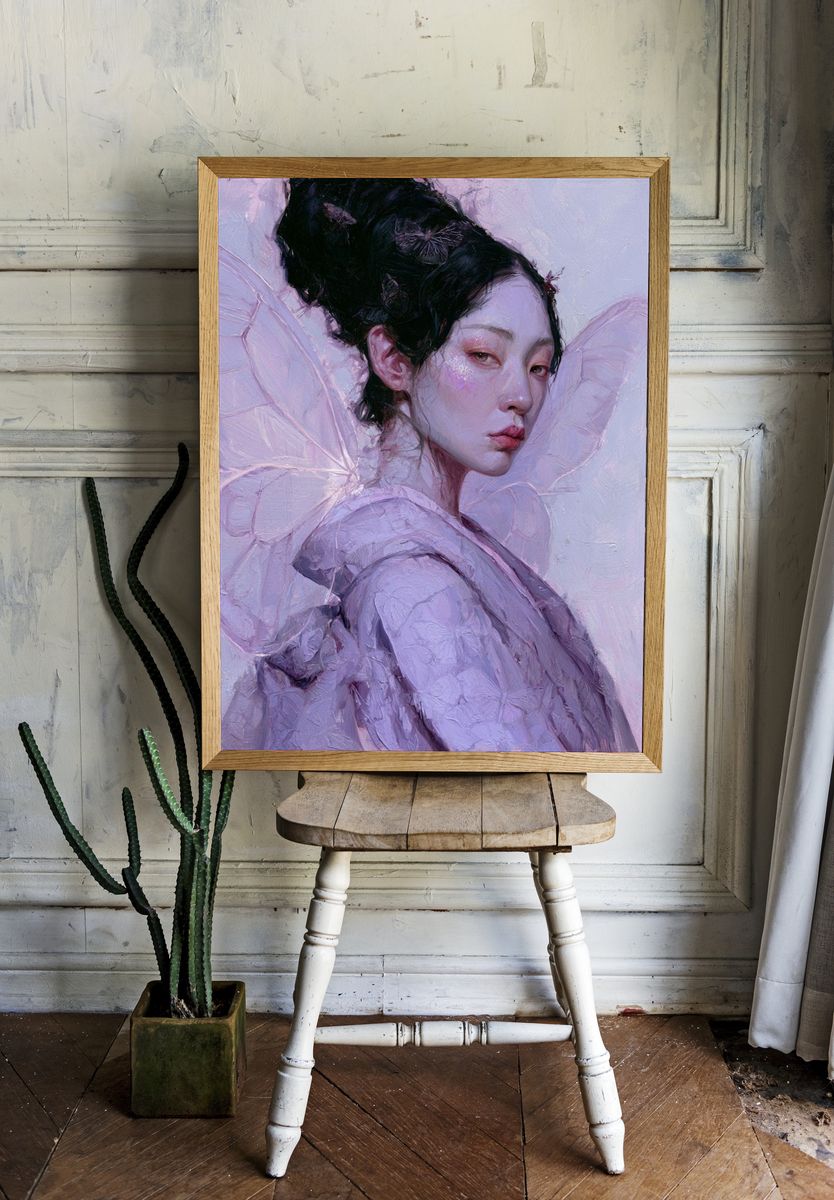 Butterfly Maiden Fine-Art Print. — room view 1