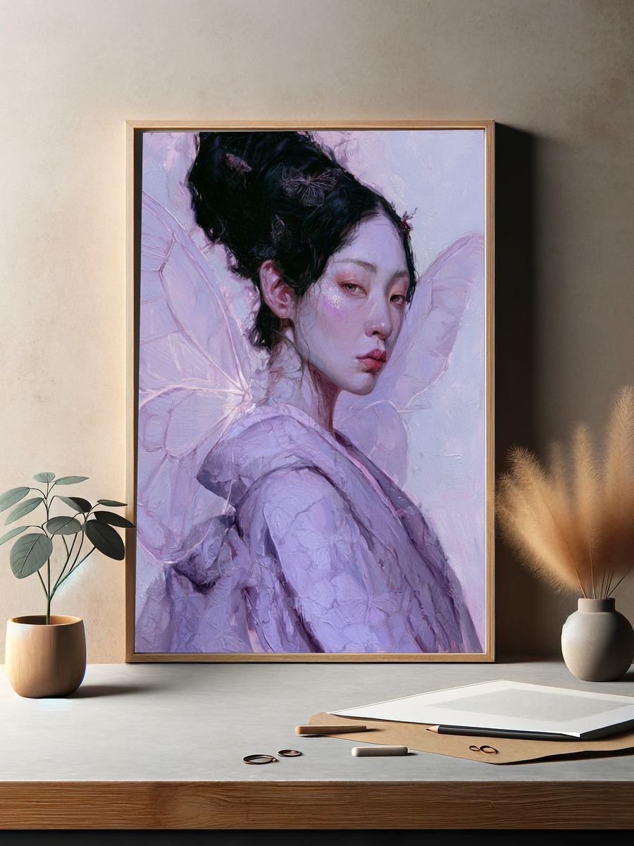 Butterfly Maiden Fine-Art Print. — room view 2