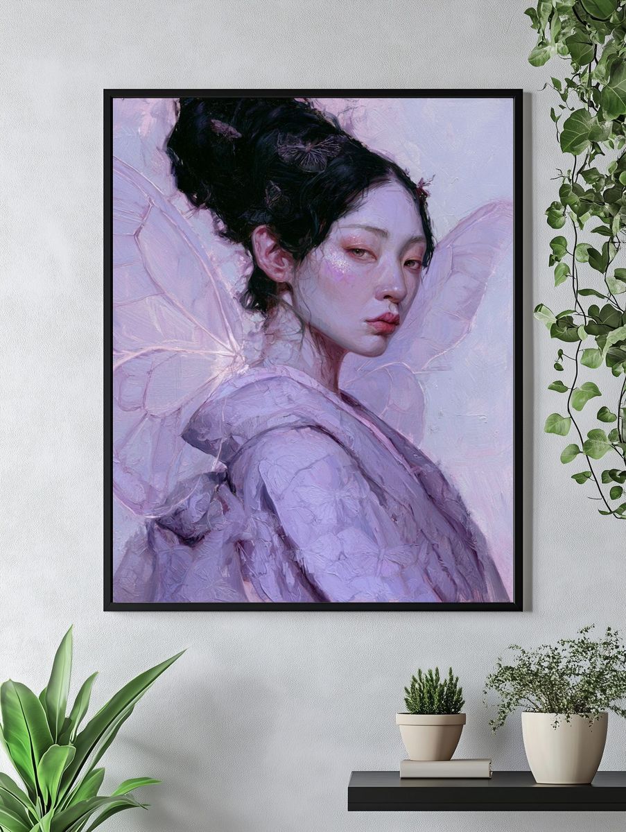 Butterfly Maiden Fine-Art Print. — room view 4