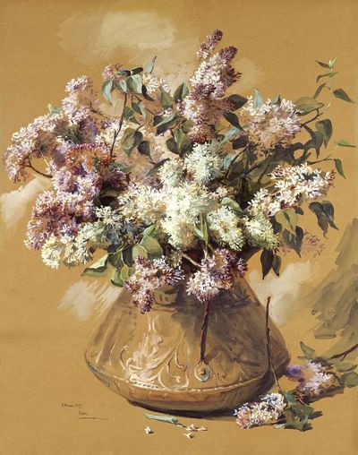 Lilac Bouquet — Fine Art Print. poster print
