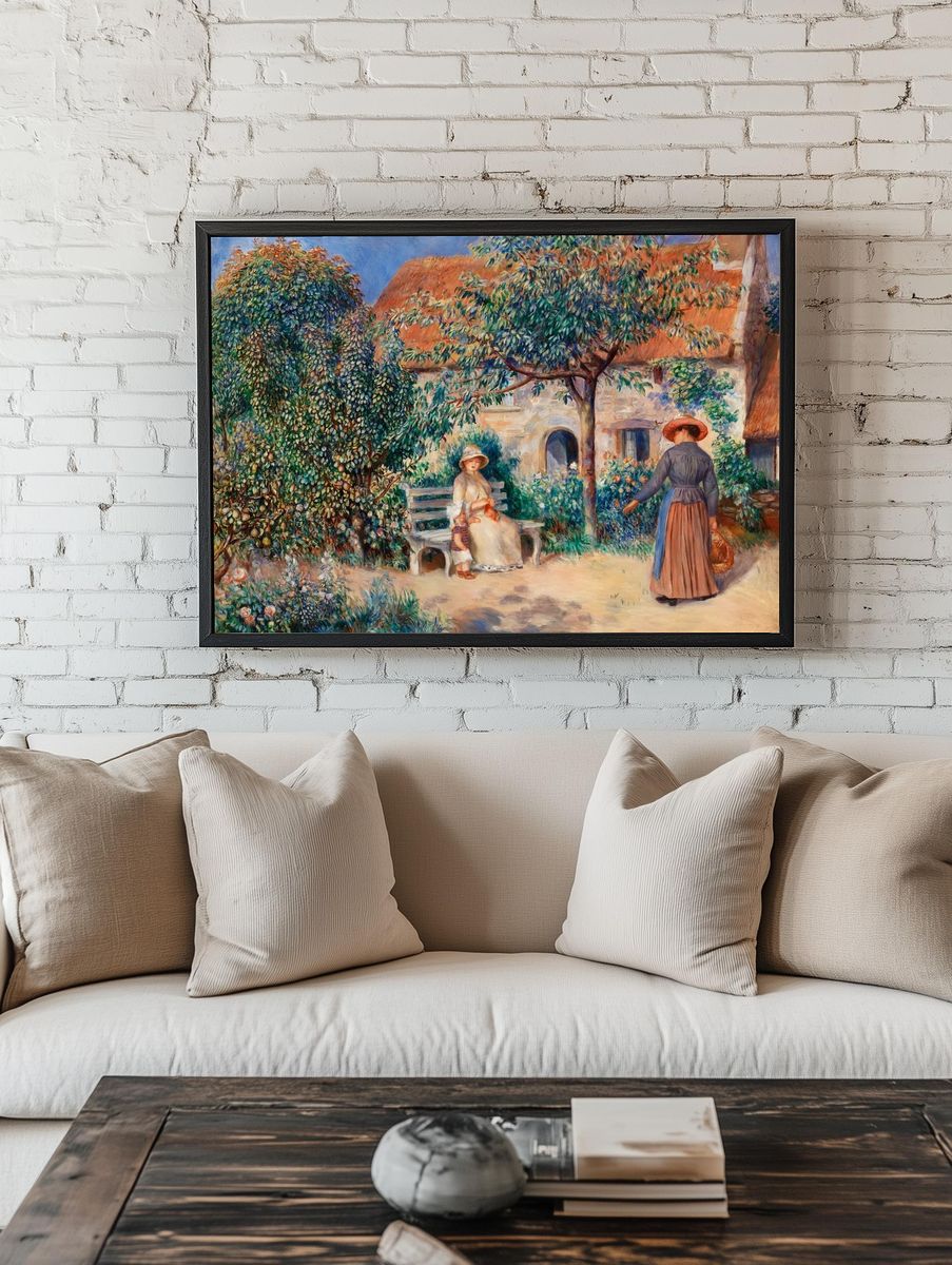 Garden Scene with Women — Fine Art Print room preview