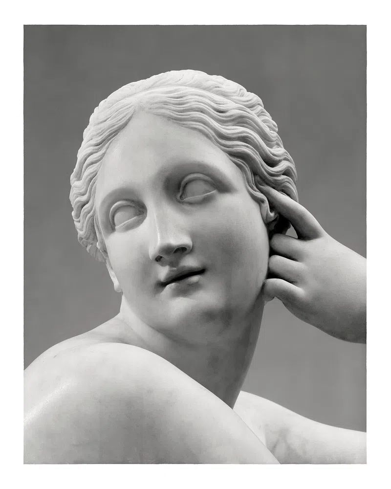 Marble Sculpture Portrait — Fine Art Print. poster detail