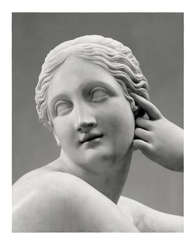 Marble Sculpture Portrait — Fine Art Print. poster