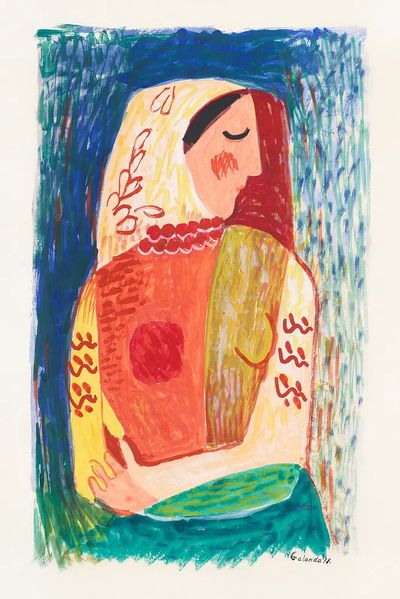 Abstract Woman Portrait — Fine Art Print. poster print