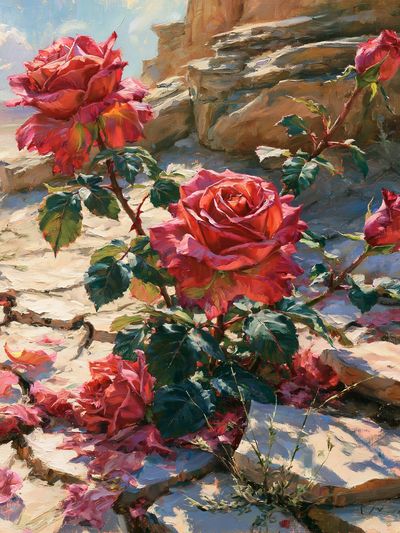 Roses in Sunlight Fine-Art Print.