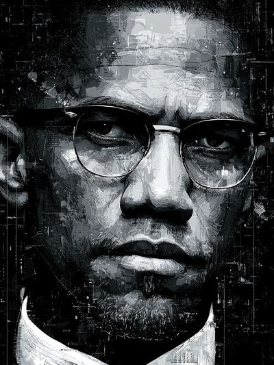Black and White Portrait Poster.