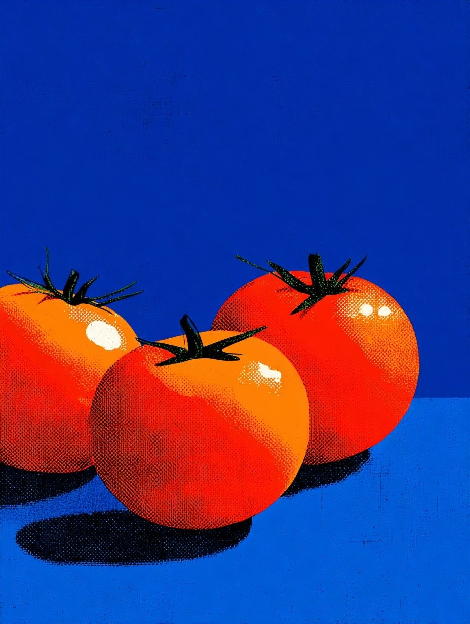 Pop Art Tomatoes Poster. poster — fine-art art