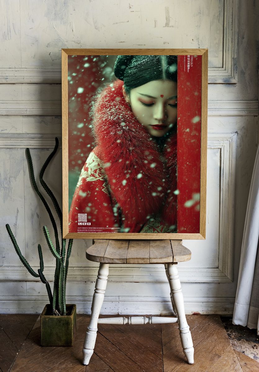 Snowy Elegance — Fine Art Print room preview