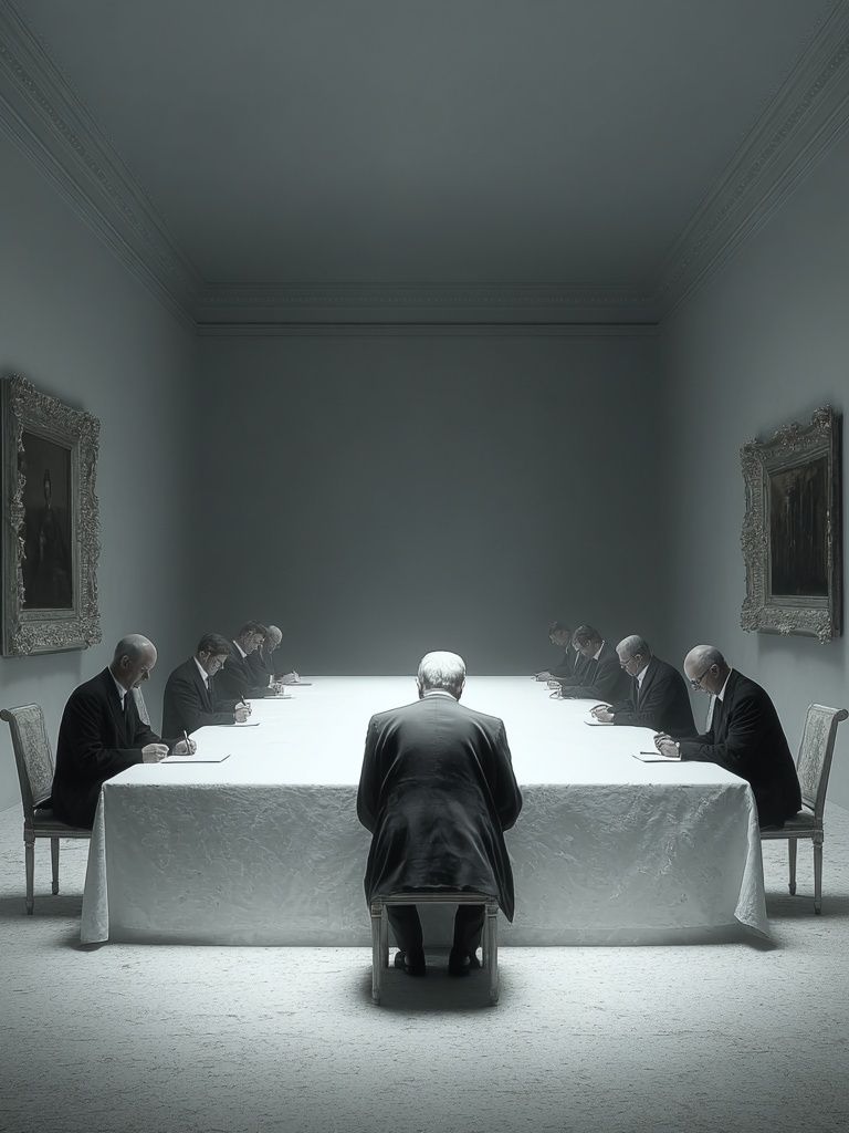 Silent Meeting — Fine Art Print. poster — fine-art art