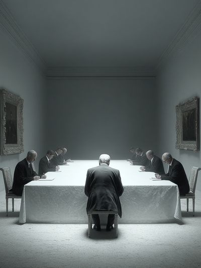 Silent Meeting — Fine Art Print. poster print