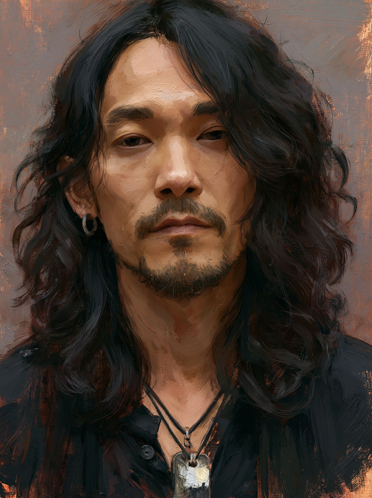 Moody Male Portrait Fine-Art Poster. poster — fine-art art
