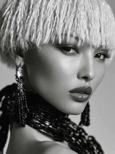 Monochrome Fashion Portrait Poster.