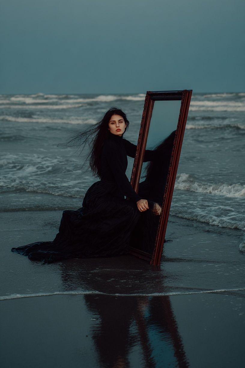 Reflection by the Sea — Fine Art Print. poster — fine-art art