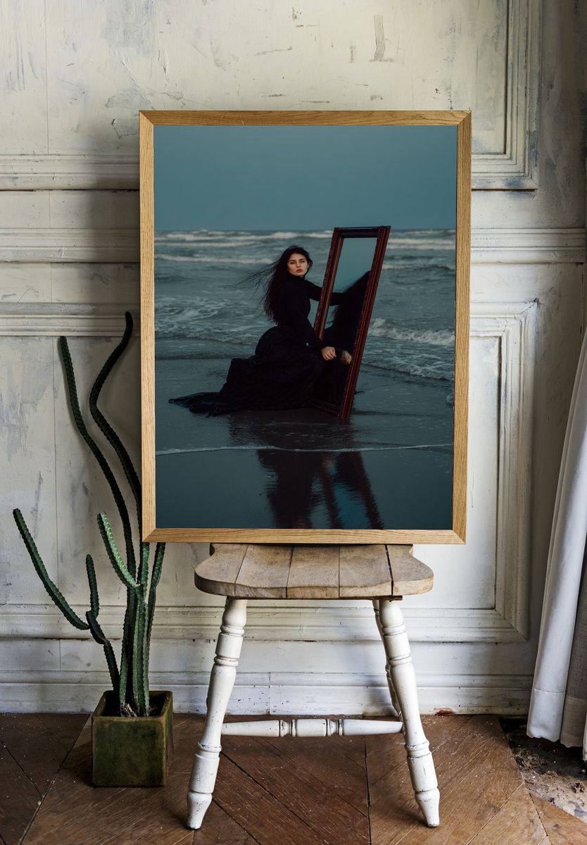 Reflection by the Sea — Fine Art Print room preview