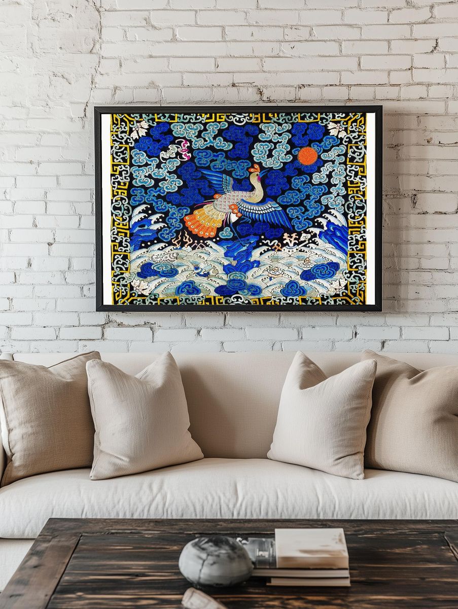 Phoenix in Clouds — Asian Art Print room preview