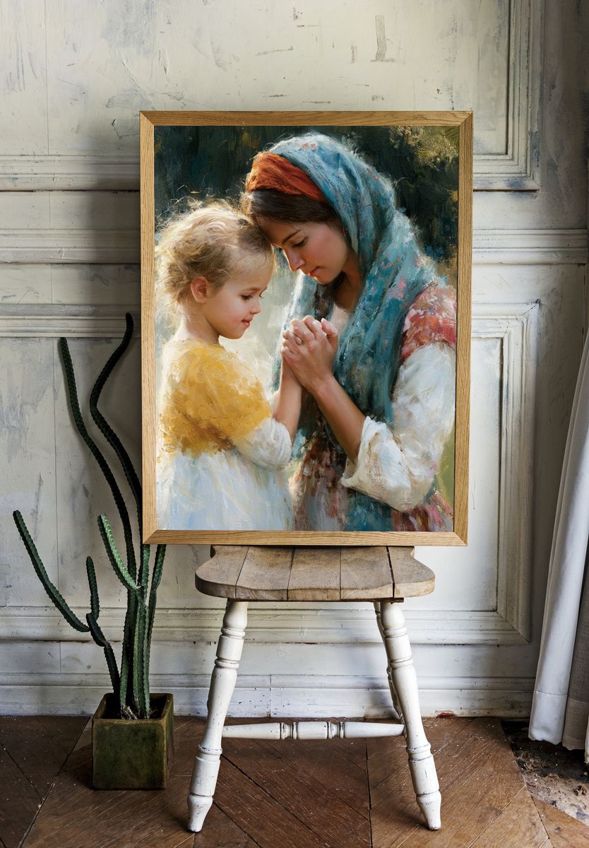 Mother and Child Fine-Art Poster. — room view 1