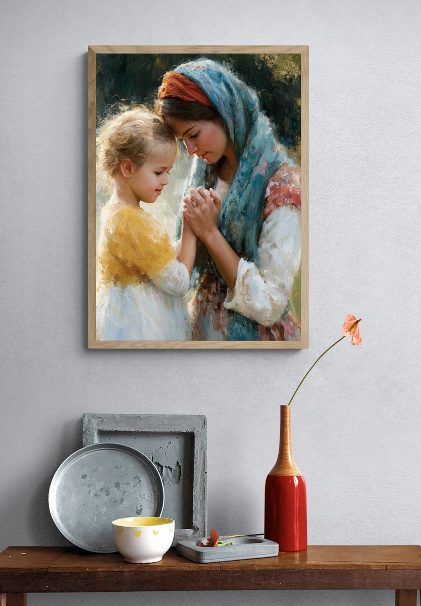 Mother and Child Fine-Art Poster. — room view 3