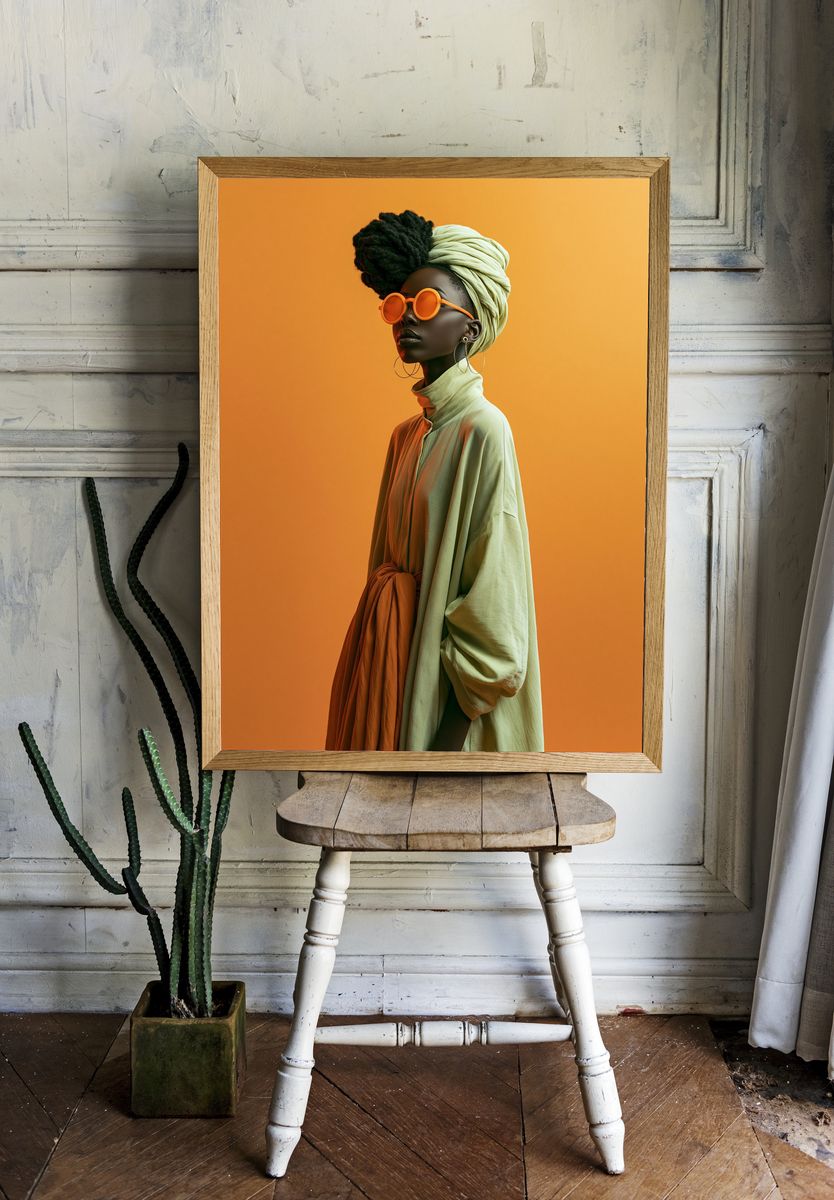 Fashion Portrait Photography Poster. — room view 1