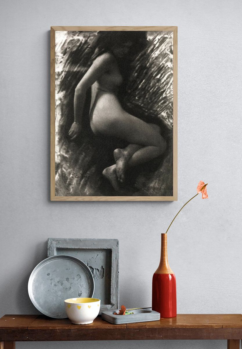 Nude Figure Study — Fine Art Print. — room view 3
