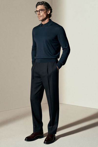 Elegant Menswear Portrait Print.