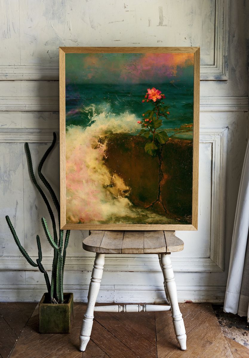 Blooming Seascape Fine-Art Poster. room preview