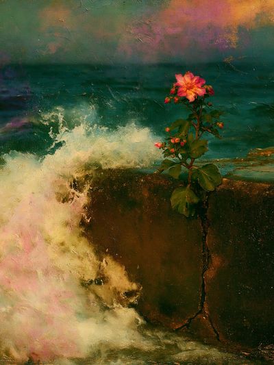 Blooming Seascape Fine-Art Poster. poster print