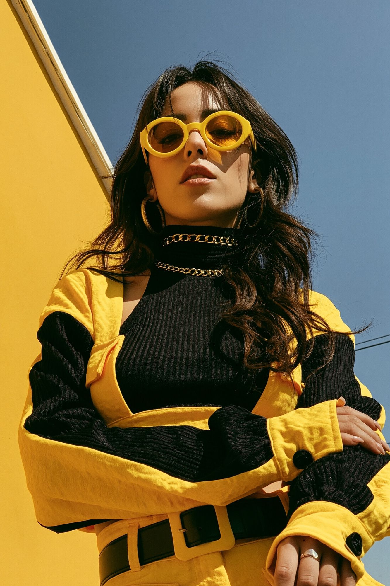 Yellow Fashion Portrait Poster. poster — photography art