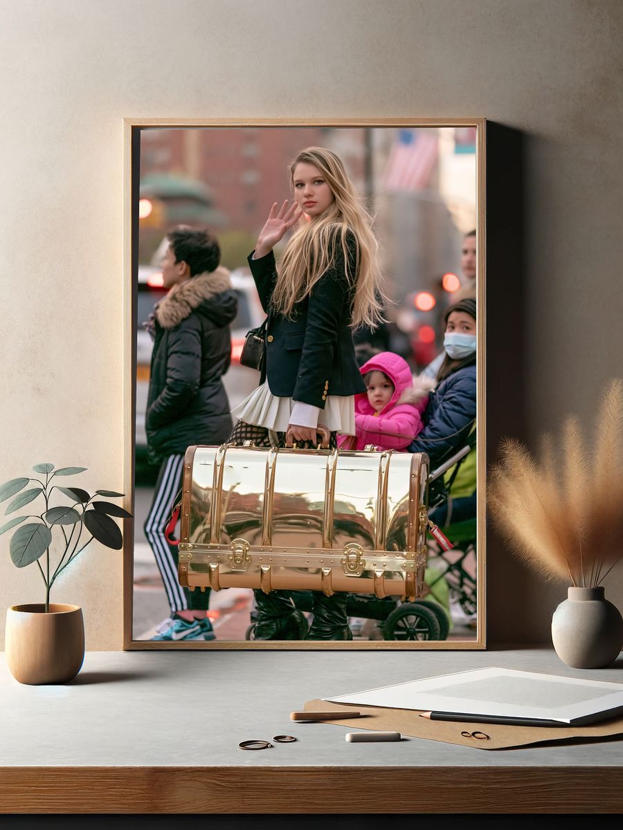 Street Fashion Portrait Poster. — room view 2