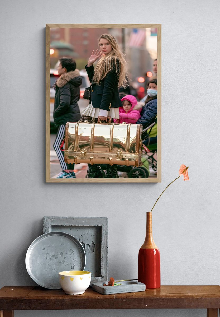 Street Fashion Portrait Poster. — room view 3