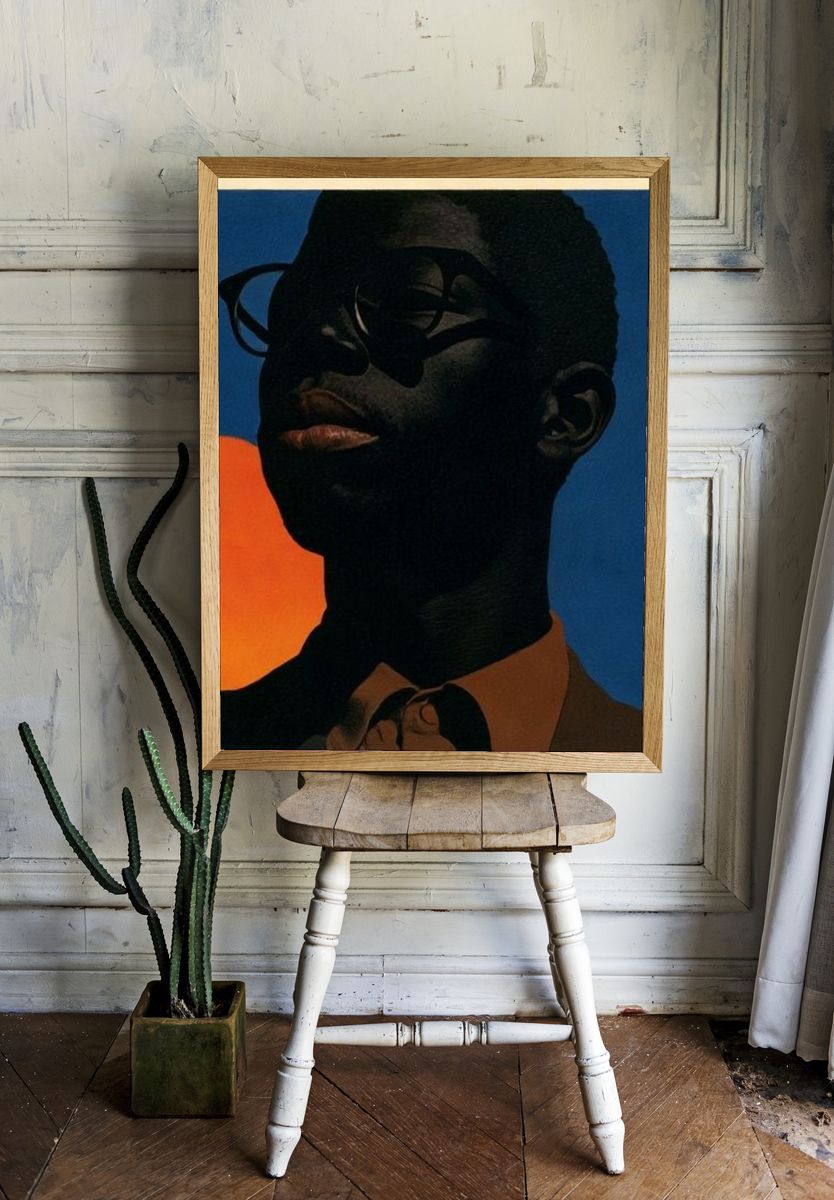 Sunlit Portrait Fine-Art Poster. room preview