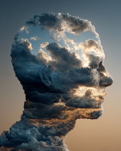 Cloudy Silhouette — Fine Art Print. poster print